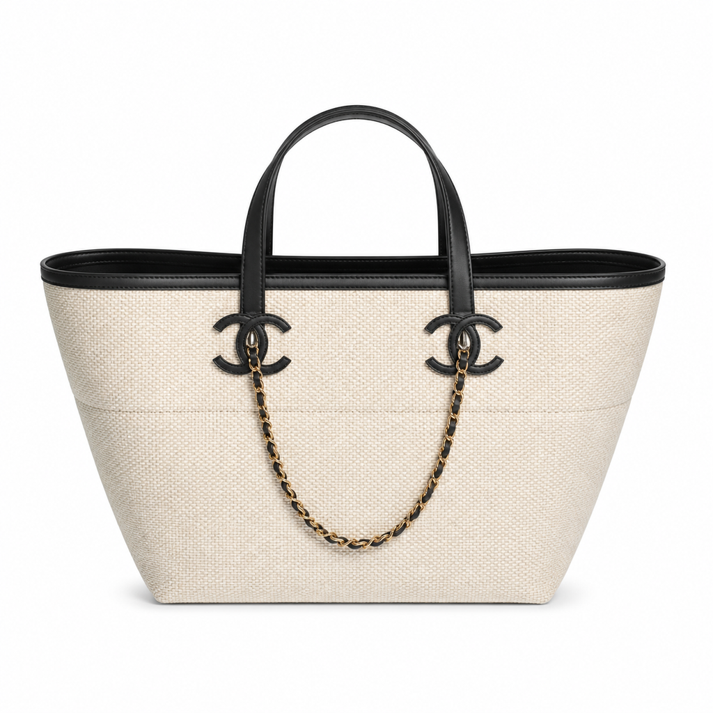 Chanel Quilted CC Oversized Tote Bag | Chain Handles — 45cm