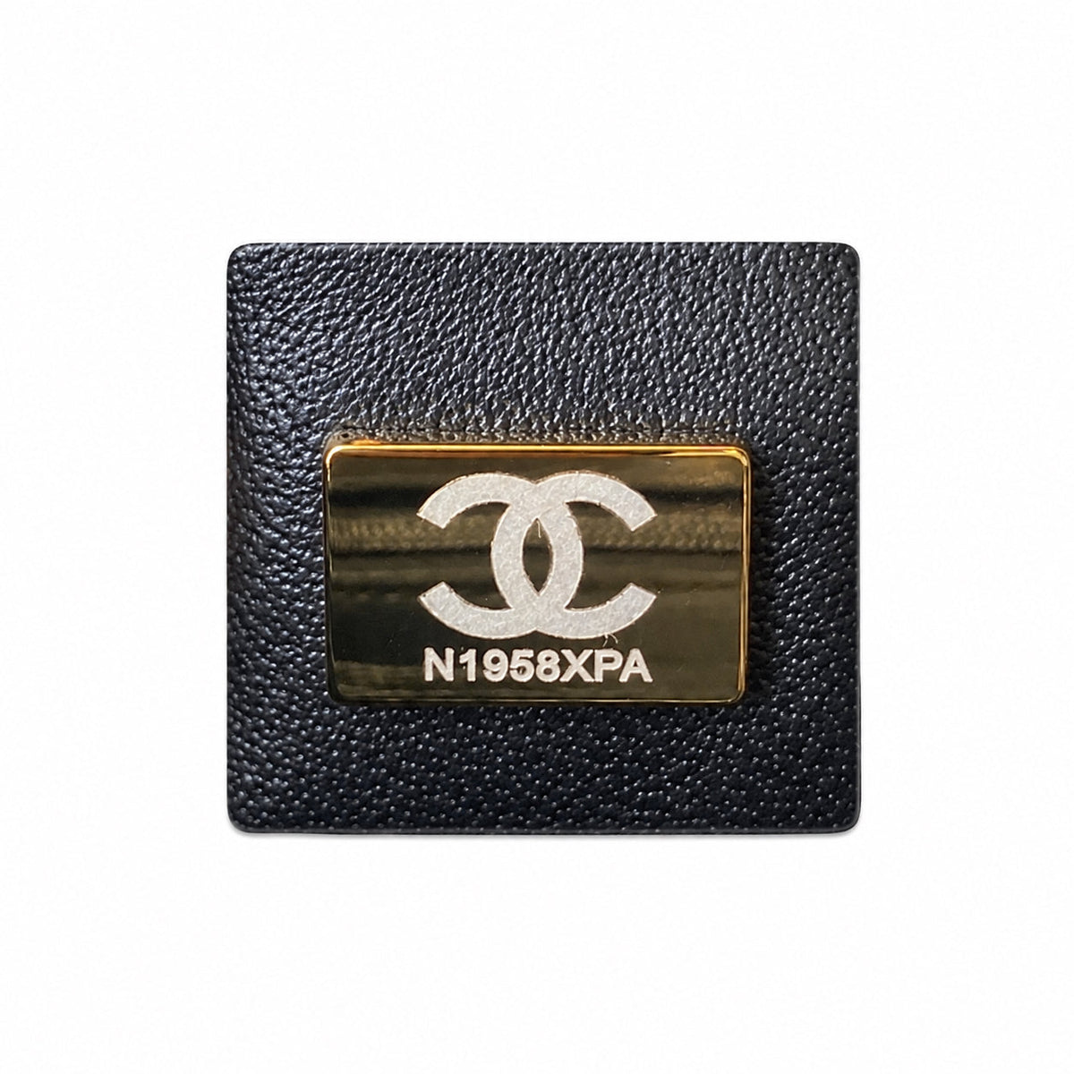 Chanel Black Quilted Caviar Double Flap Bag | Gold CC Plaque & Dual Gold Chain