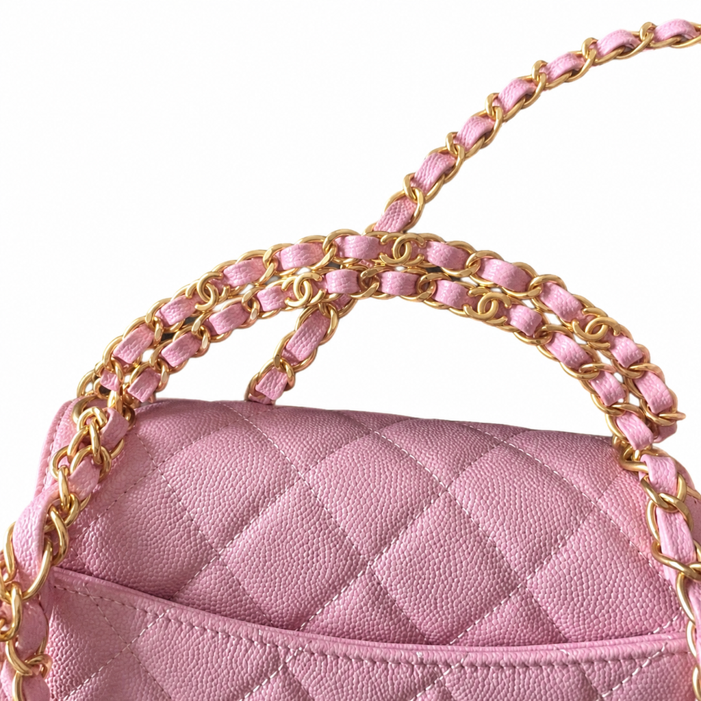 Chanel Diamond-Quilted Vintage Chain Crossbody Bag