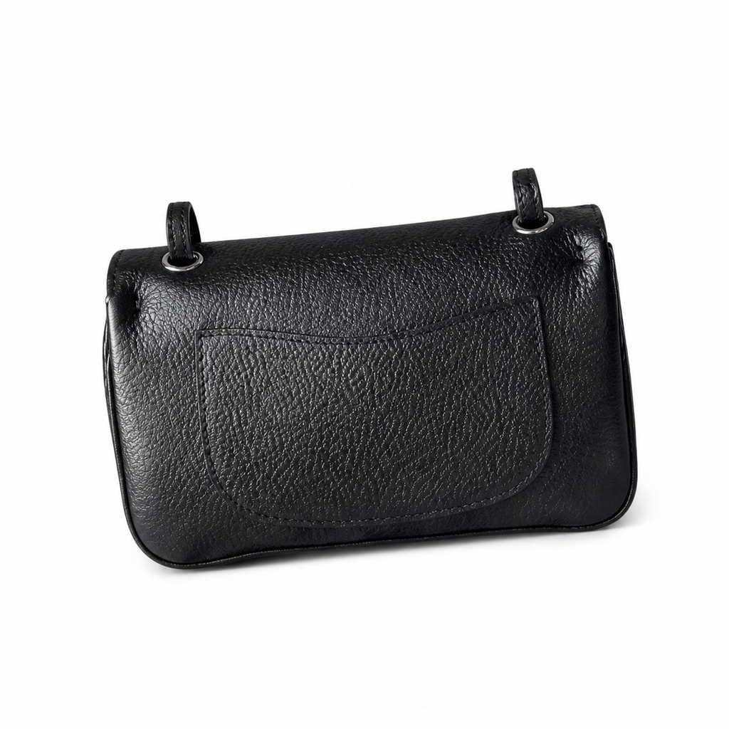 Chanel Black Textured Flap Crossbody Bag