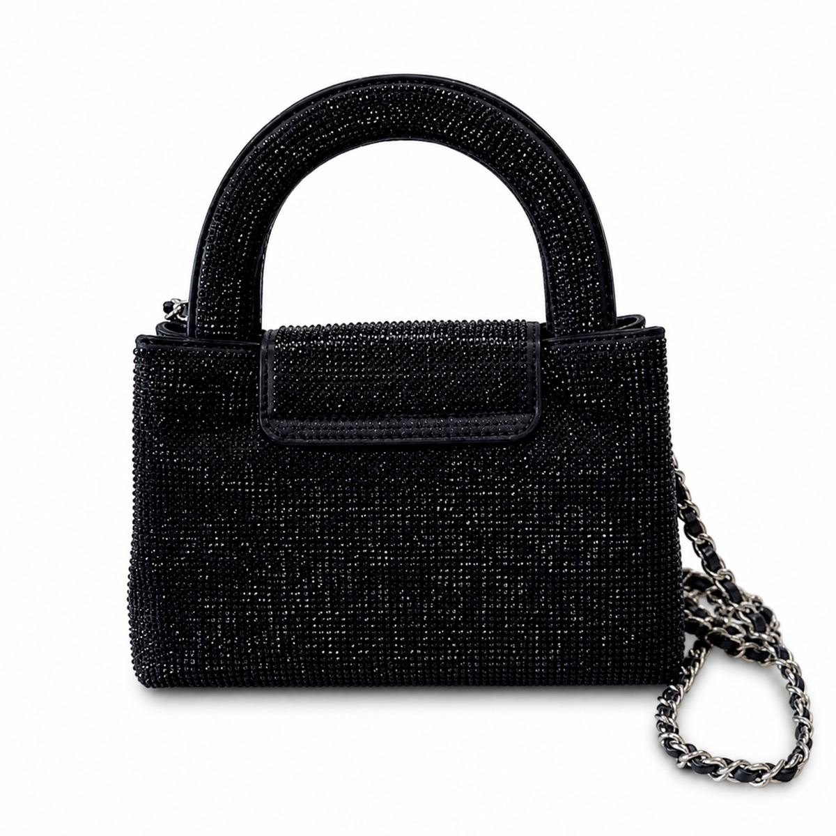 Chanel Crystal-Embellished Mini Shopping Bag