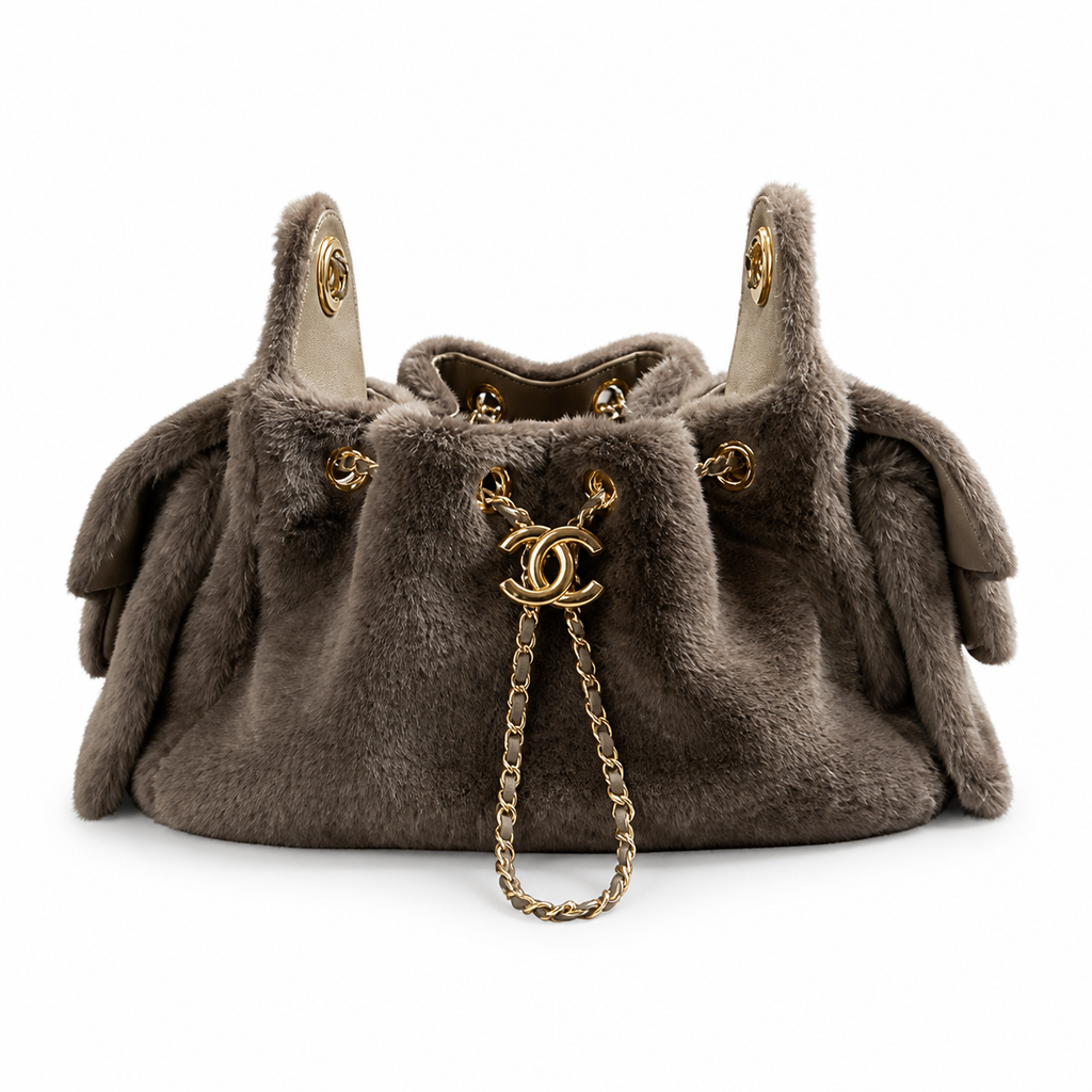 Chanel Quilted Leather Substantial Chain Crossbody