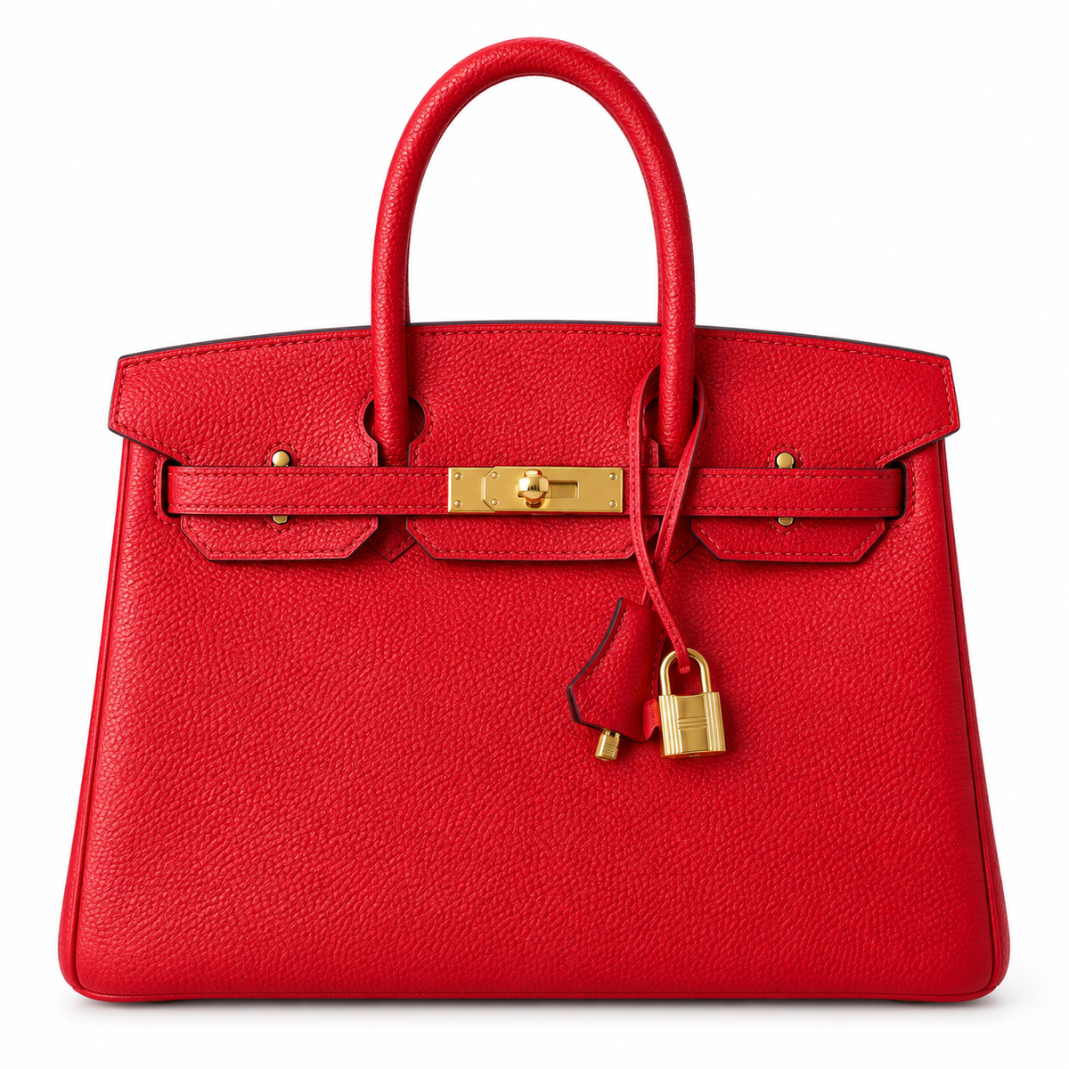Hermès 25cm Structured Handbag – Open-Top Luxury Leather