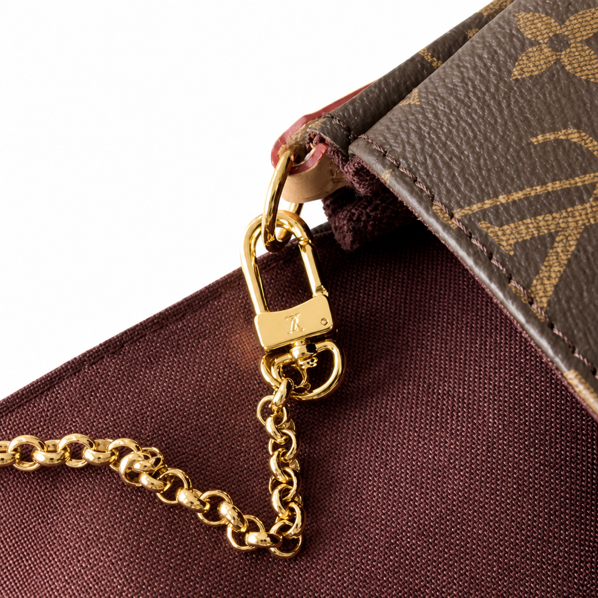 Louis Vuitton Favorite MM — Monogram Canvas, Gold Chain, Vachetta Long Strap & Triple Carry