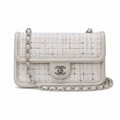 Chanel Classic Quilted Chain Bag | CC Turn-Lock Leather Chain Strap — 22cm
