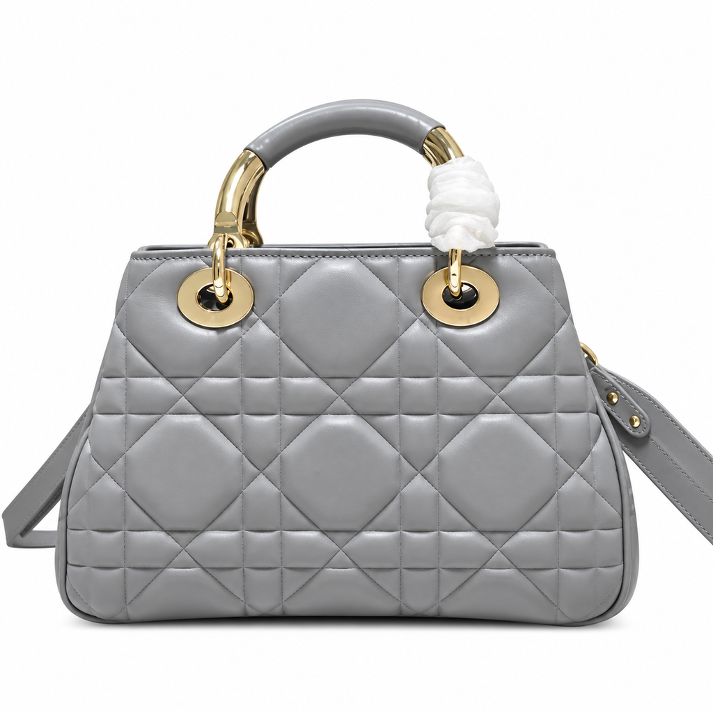 Dior Cannage Quilted Medium Shoulder Bag 24cm