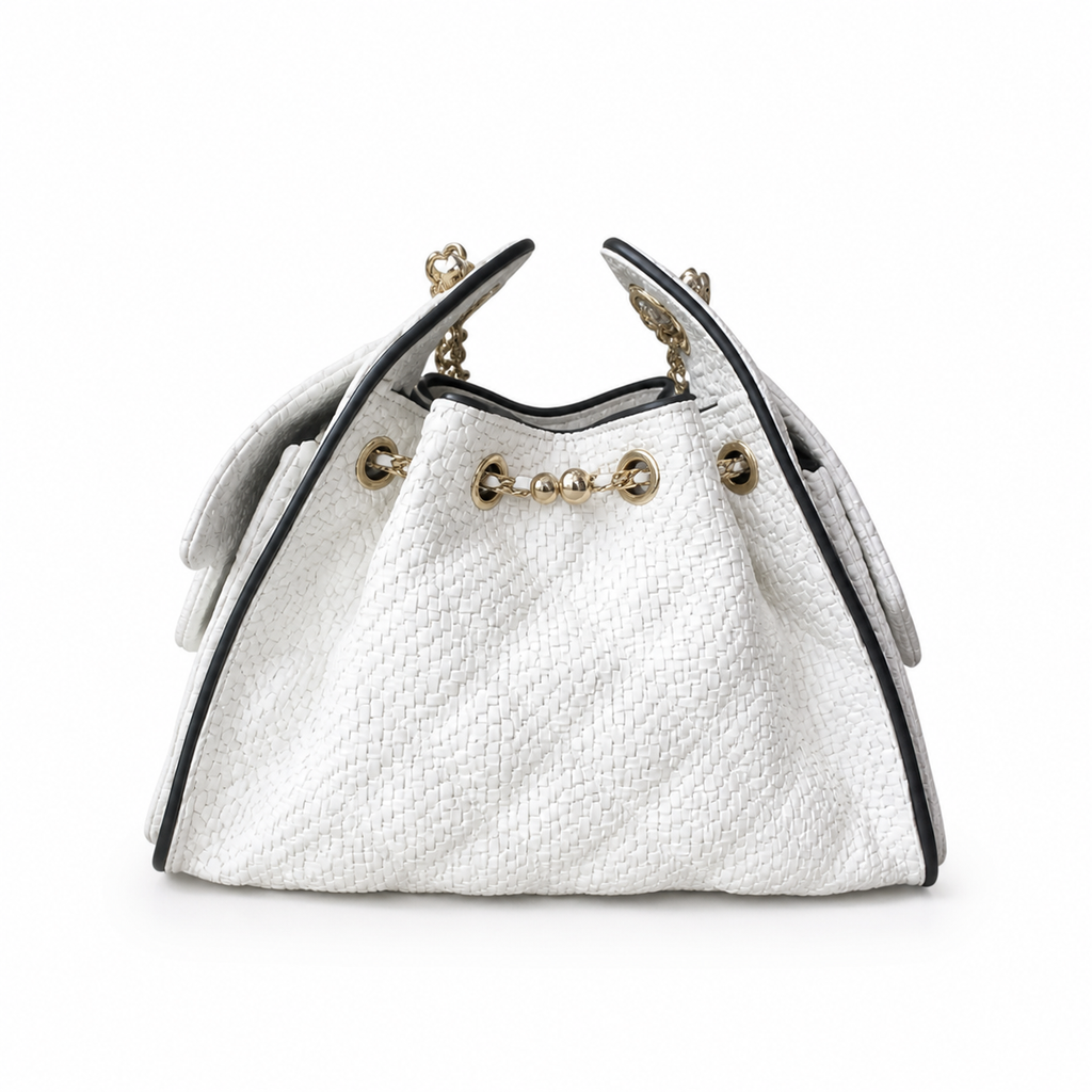 Chanel Classic Quilted Medium Top Handle Handbag | CC Turn-Lock Chain Strap — 21cm
