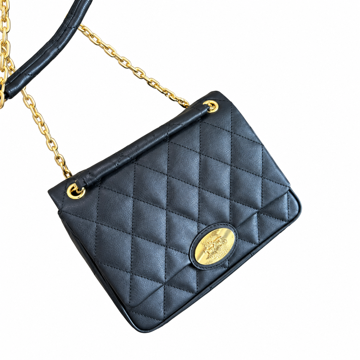 Burberry Midnight Poise Quilted Chain Bag