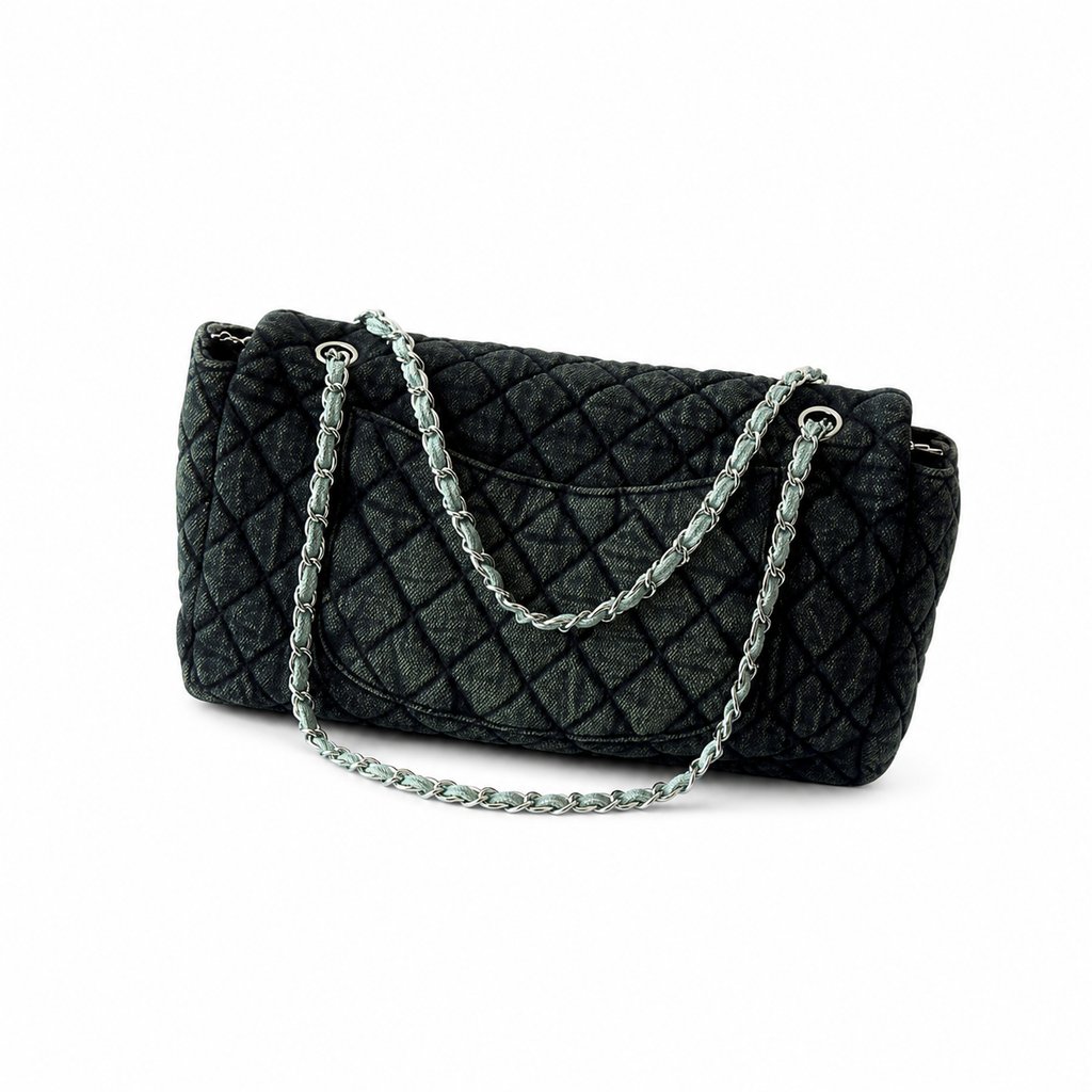 Chanel Classic Quilted Maxi Flap Bag | CC Hardware & Gold Chain — 33cm