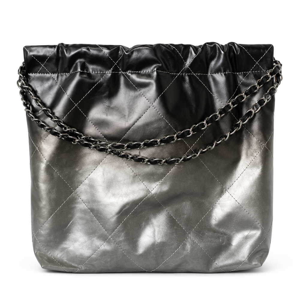 Chanel Classic Quilted Tote Bag | CC Hardware Leather Chain Strap — 35x37cm