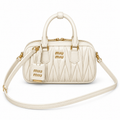 Miu Miu Leather Top Handle Bag 19 cm