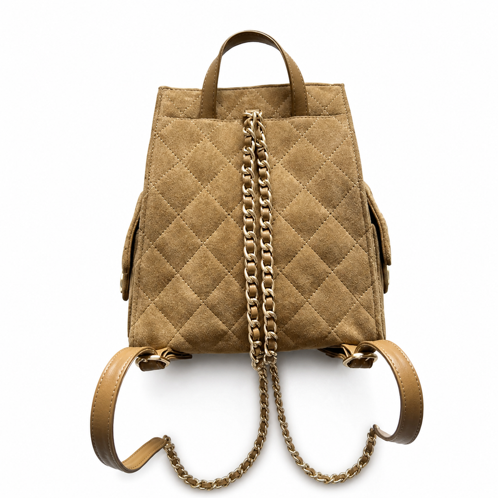 Chanel Classic Quilted Backpack | CC Hardware Chain Straps — 23cm Large