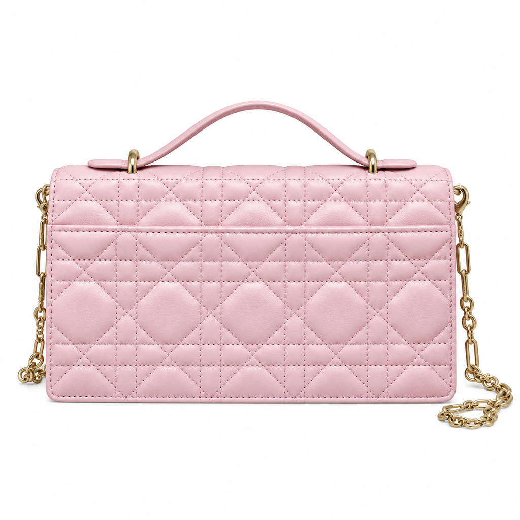 Dior Cannage Quilted Flat Crossbody Bag 21cm