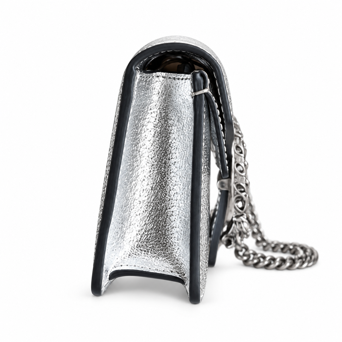 Gucci Dionysus Mini Bag in Silver Metallic Leather