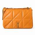YSL Jamie Quilted Leather Flap Shoulder Bag Orange
