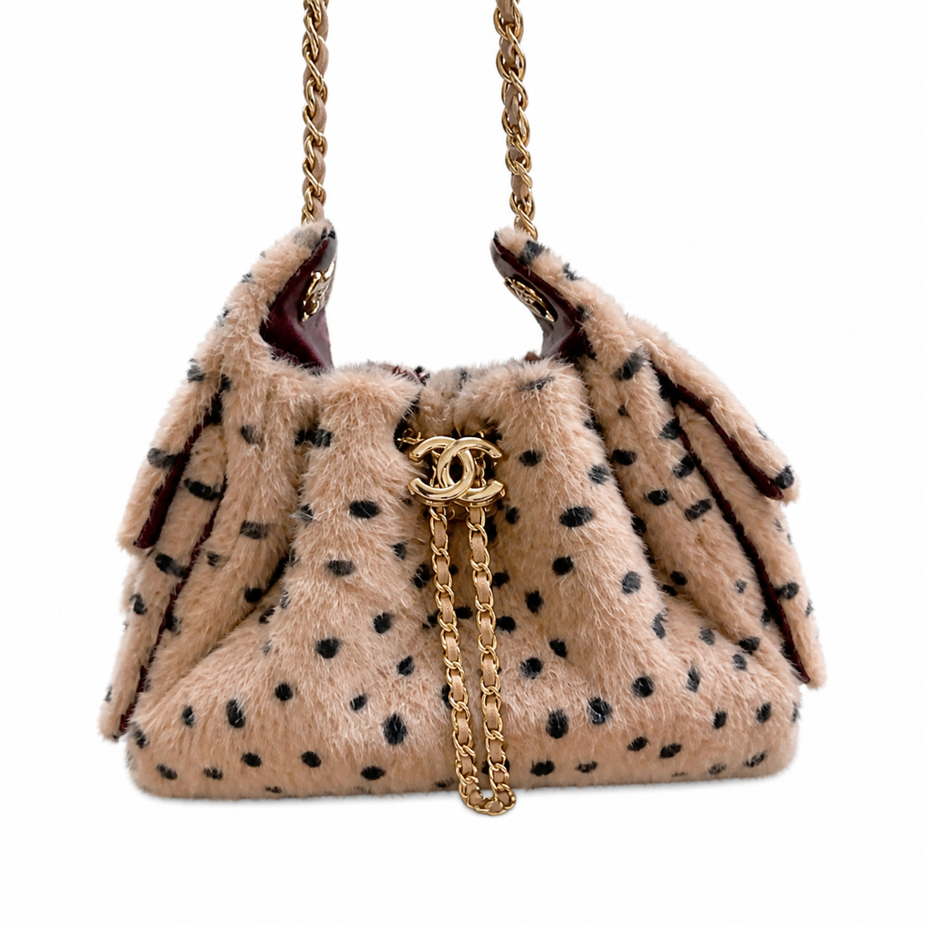 Chanel Quilted Leather Curved Edge Chain Crossbody