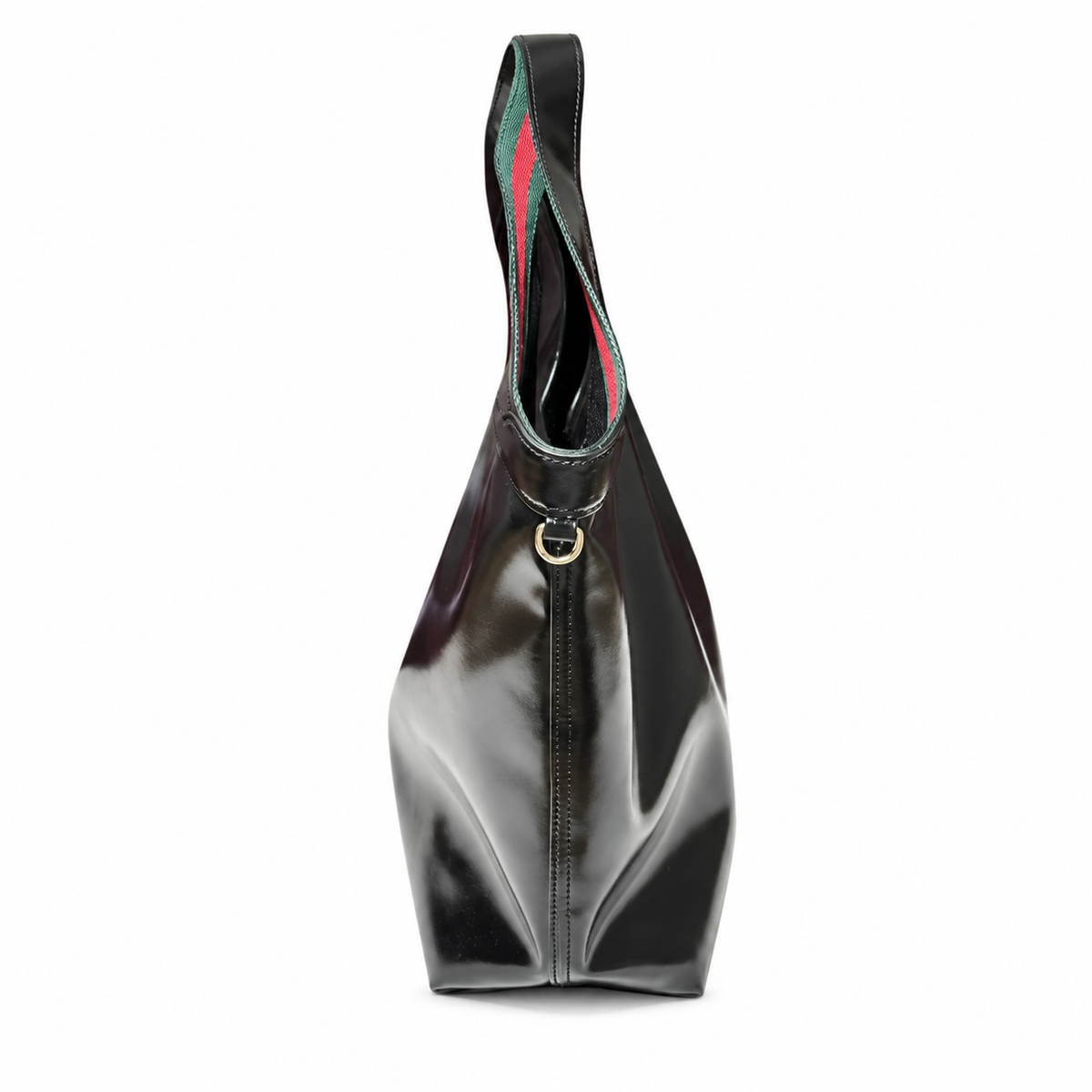 Gucci Silhouette Large Tote Bag Black Patent