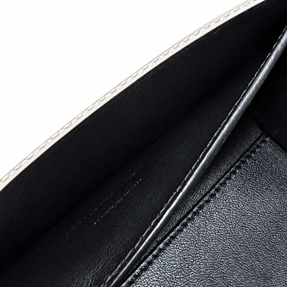 YSL Saint Laurent Manhattan Mini Bag in Cream Smooth Leather