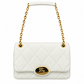 Burberry Ivory Radiance Quilted Chain Bag