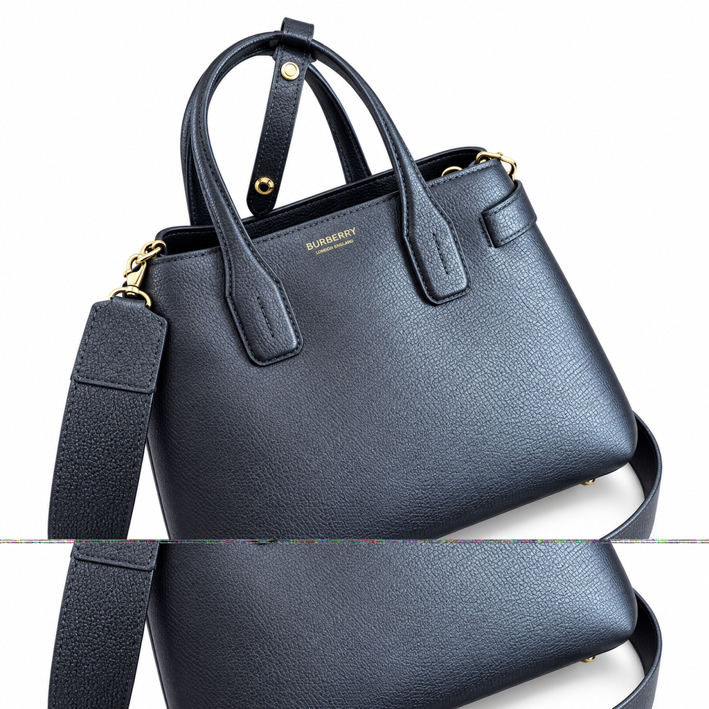 Burberry Noir Top Handle Tote