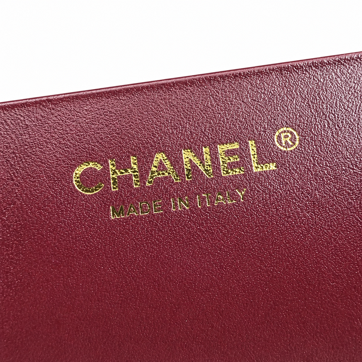 Chanel Grand Shopping Tote Burgundy CC Logo Chain Bag