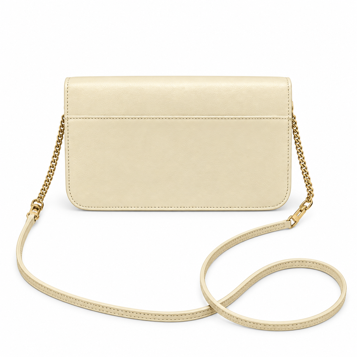Saint Laurent Kate Chain Wallet Bag in Ivory