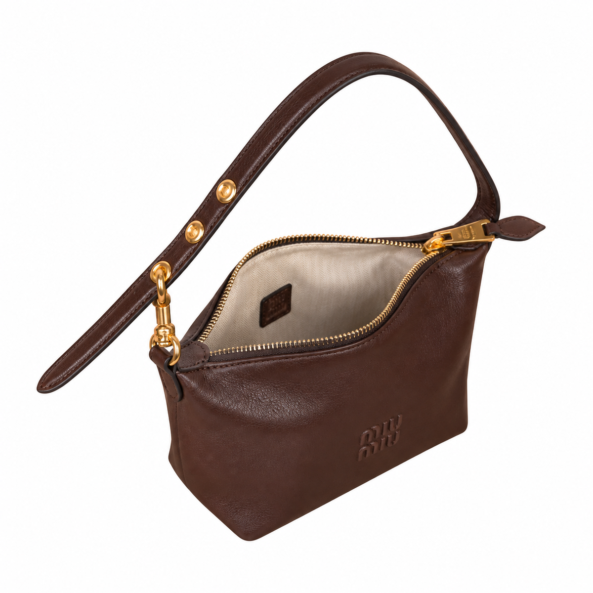Miu Miu Leather Shoulder Bag 18.5 cm