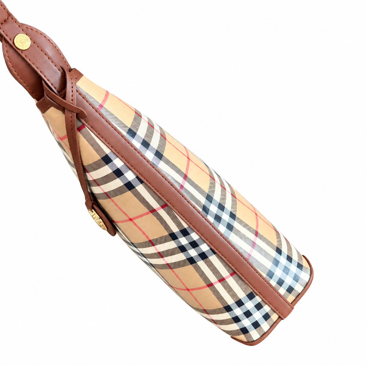 Burberry Modern Leather Convertible Tote Bag