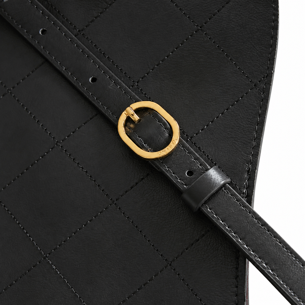 Chanel 31 Large Shopping Bag Black Lambskin | Gold CC Bar & Burgundy Interior — 32cm