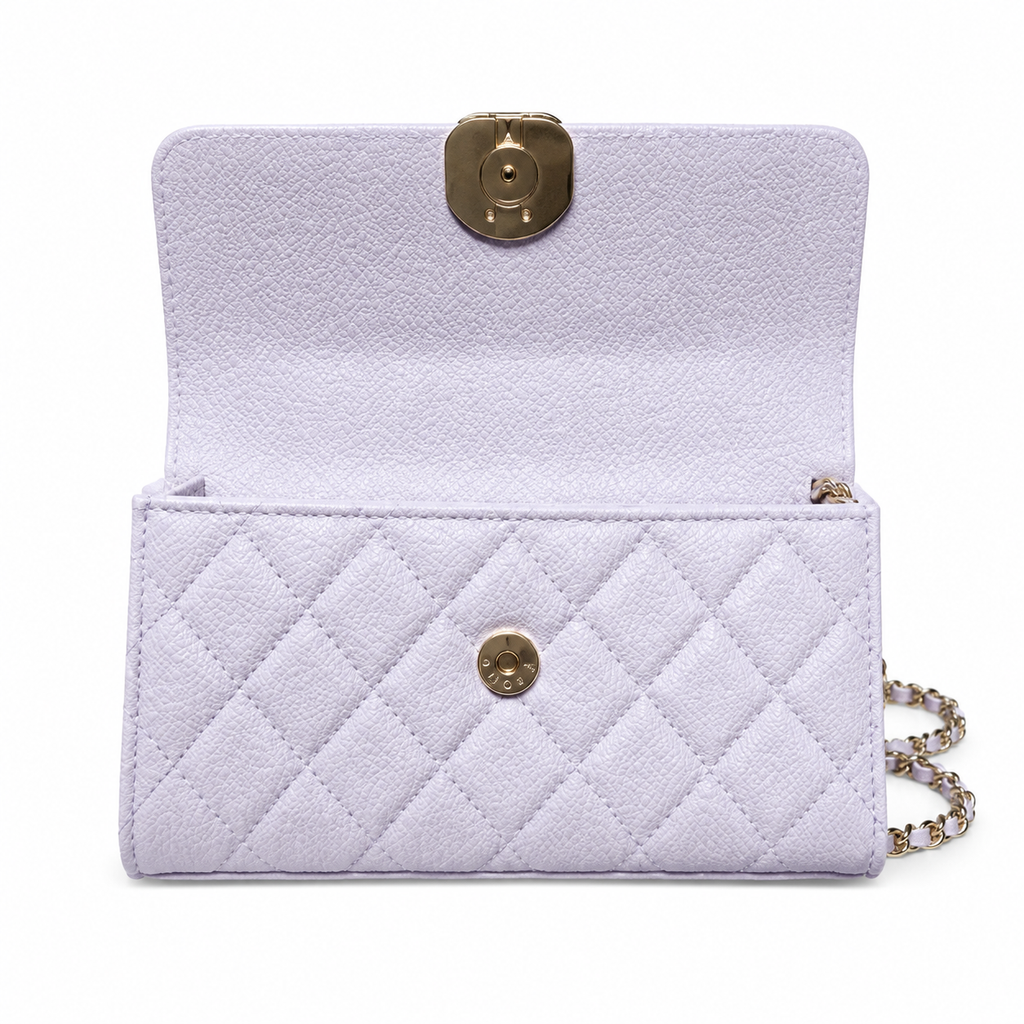 Chanel Quilted Leather Sculpted Flap Crossbody Bag