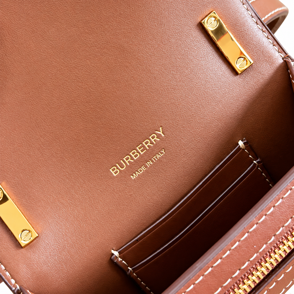 Burberry TB Monogram Cream & Tan Crossbody Bag