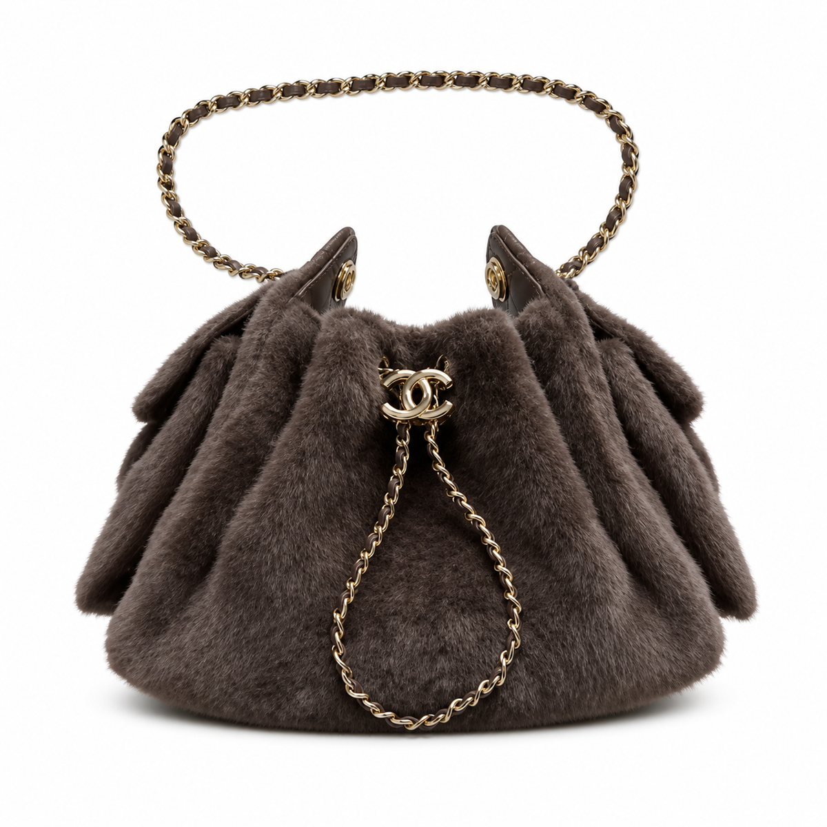 Chanel Quilted Leather Rounded Base Shoulder Bag