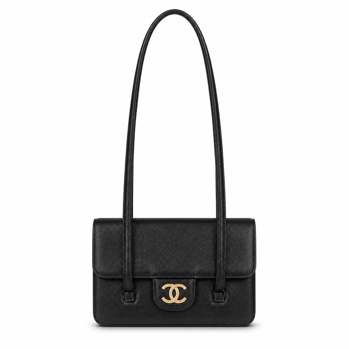 Chanel Classic Quilted Mini Flap Bag | CC Turn-Lock Chain Strap — 17cm