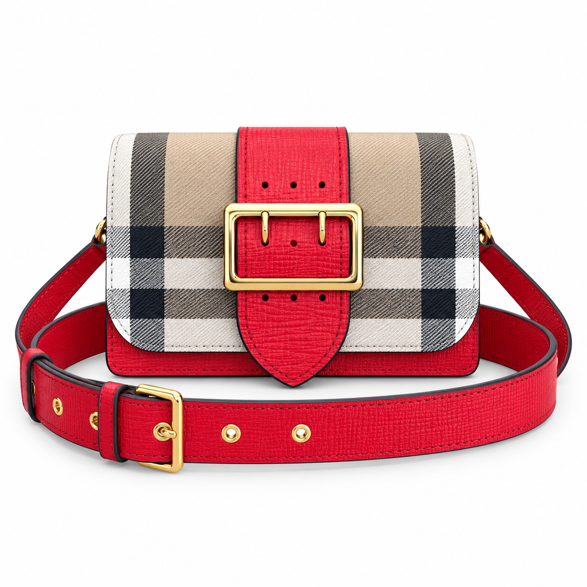 Burberry Scarlet Check Crossbody